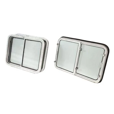 Aluminium skyve båtvinduer